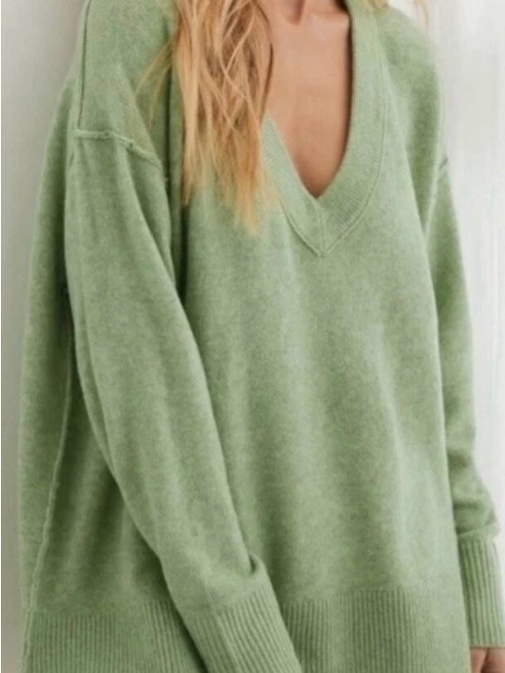 Aerie oversized v-neck sweater